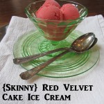 Skinny Red Velvet Cake Ice Cream | mybigfathappylife.com