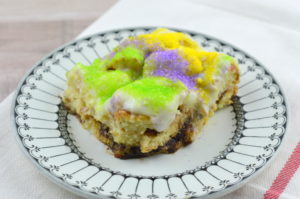 The perfect Mardi Gras dessert: King Cake Bread Pudding!