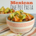 Mexican One Pot Pasta - a flavorful, quick and easy weeknight dinner | mybigfathappylife.com