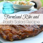 Farmland Ribs and Pasta Salad Recipe #weavemade #GetUpandGrill #GetFiredUpGrilling #ad | mybigfathappylife.com