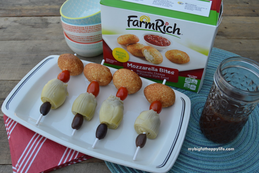 Mediterranean Skewers Snack Hack #BackYourSnack #ad | mybigfathappylife.com