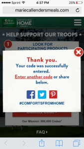 Giving Back to our Service Men and Women through the Marie Callender's Comforts from Home Project | mybigfathappylife.com