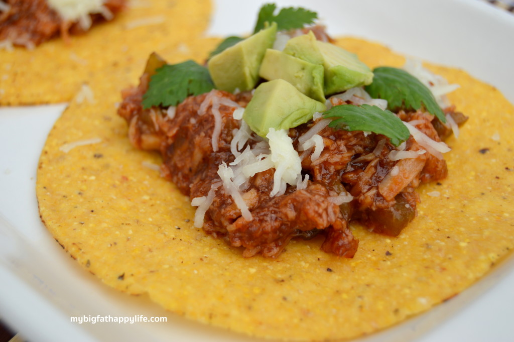 BBQ Chicken Tostadas #oldelpaso #ad | mybigfathappylife.com