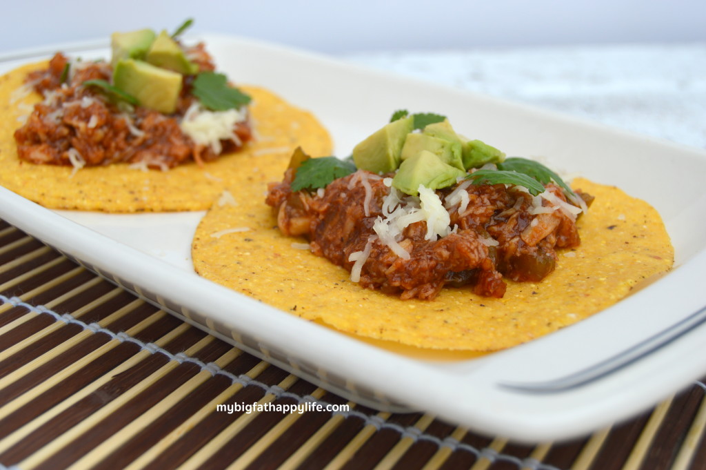 BBQ Chicken Tostadas #oldelpaso #ad | mybigfathappylife.com