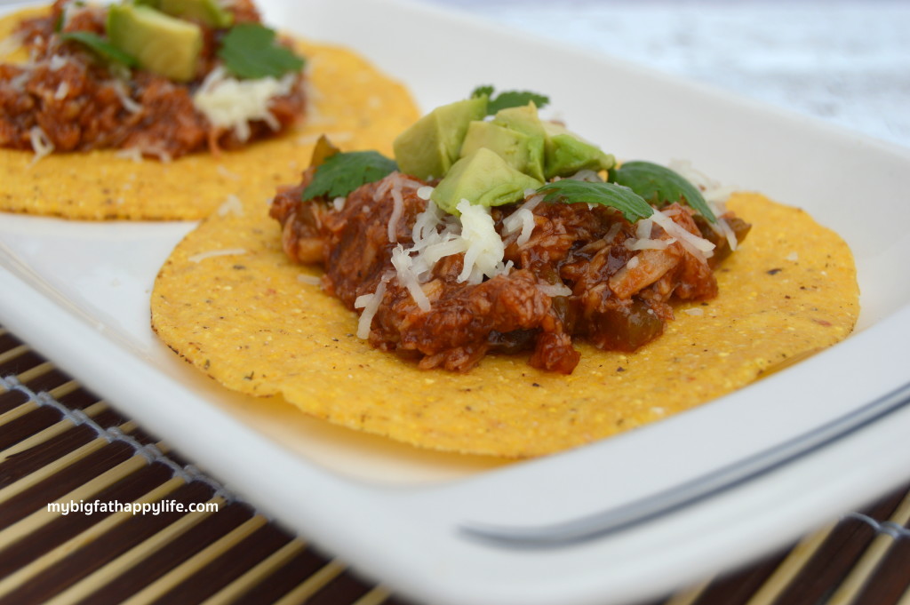 BBQ Chicken Tostadas #oldelpaso #ad | mybigfathappylife.com