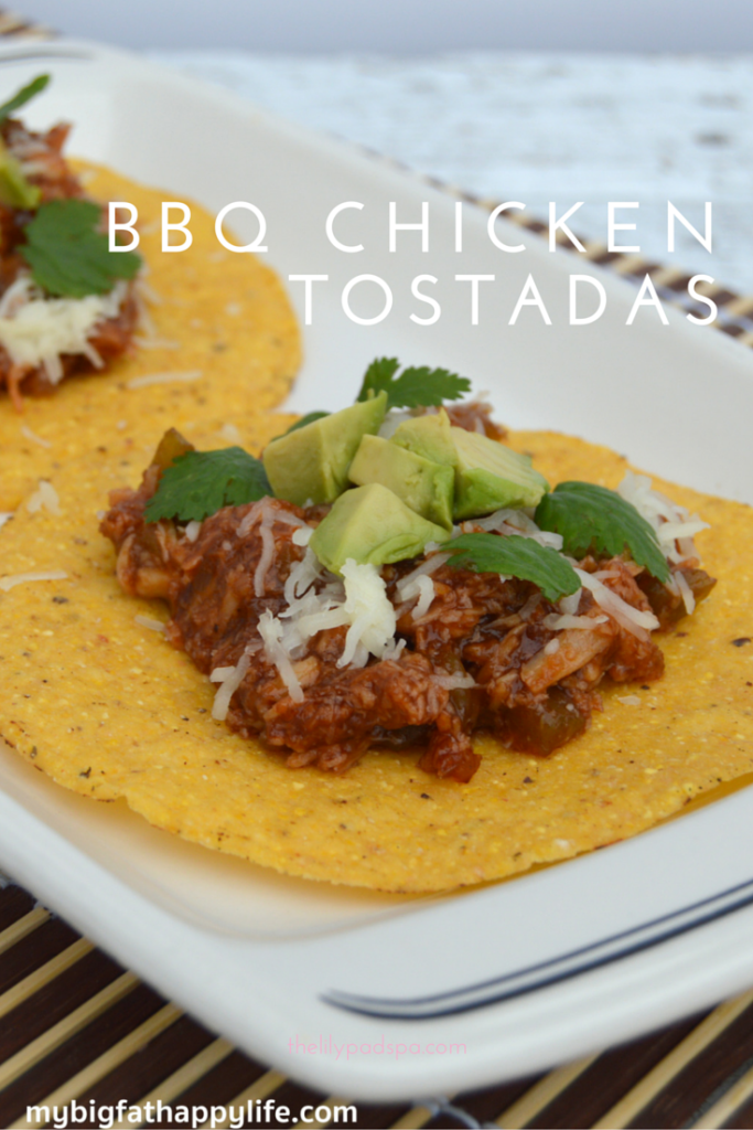 BBQ Chicken Tostadas #oldelpaso #ad | mybigfathappylife.com