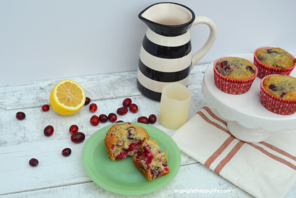 Cranberry Banana Muffins with Bigelow Tea - New Year, New You #MeandMyTea #ad | mybigfathappylife.com