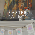 Easter Banner to celebrate Easter | mybigfathappylife.com