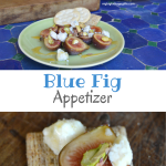 Blue Fig Appetizer; perfect for a summer afternoon or party | mybigfathappylife.com