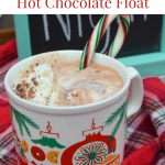 Peppermint Hot Chocolate Floats, a perfect treat for watching holiday movies #DelightfulMoments #recipe #ad | mybigfathappylife.com