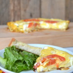 This Frittata is delicious vegetarian breakfast for dinner option | mybigfathappylife.com