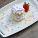 Strawberry Cake Stack; a light and refreshing dessert for Spring: Mother's Day or Easter | mybigfathappylife.com