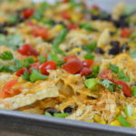 Sheet Pan Nachos are awesome for home-gating #ad #GameDayBundle #PlayPauseRefresh | mybigfathappylife.com