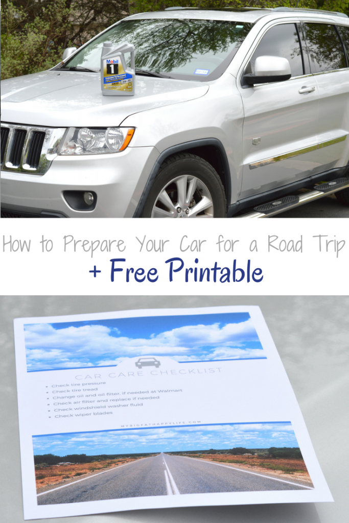 How to prepare your car for a road trip including a free printable and how to improve fuel economy and reduce emissions too. 