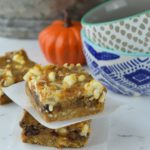 These Pumpkin 7 Layer Bars are ridiculously easy to make and a delicious fall treat!