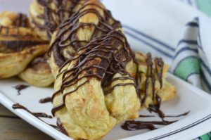 This really simple and super delicious, Chocolate Twists recipe, has only four ingredients and makes for an impressive dessert.