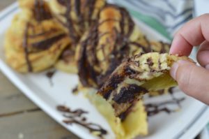 This really simple and super delicious, Chocolate Twists recipe, has only four ingredients and makes for an impressive dessert.