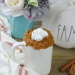 When you have a craving for cake but don't want to make a whole one, make this Pumpkin Mug Cake in minutes this fall!