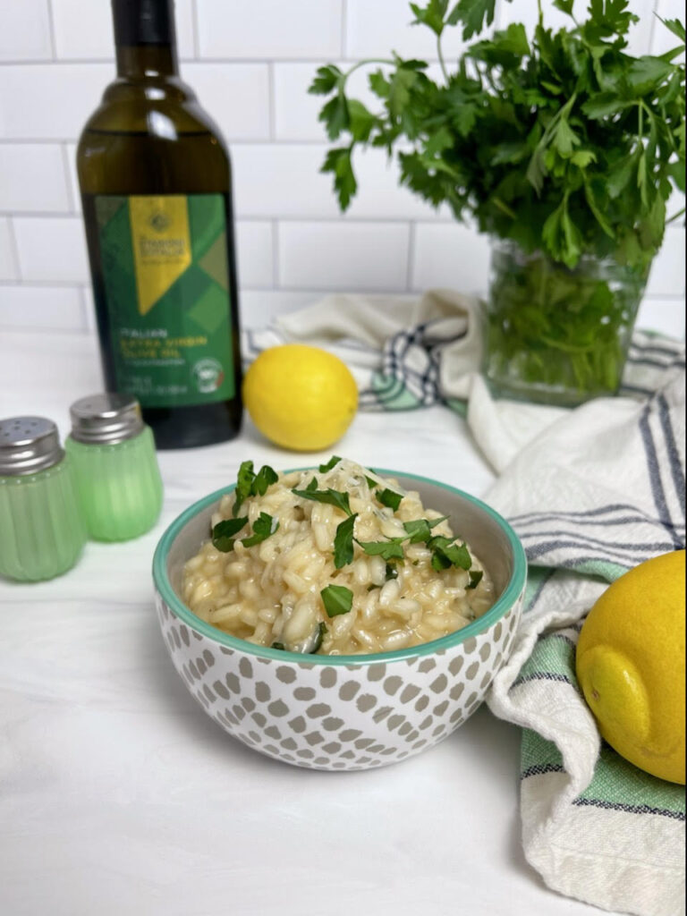 This easy and creamy Parmesan Risotto is the perfect side dish and will become a family favorite.