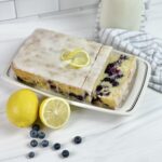 Are you a fan of blueberry lemon desserts? Then you need to try this Blueberry Lemon Loaf! It is full of bursting blueberries and lemon flavor with sweet lemon icing!