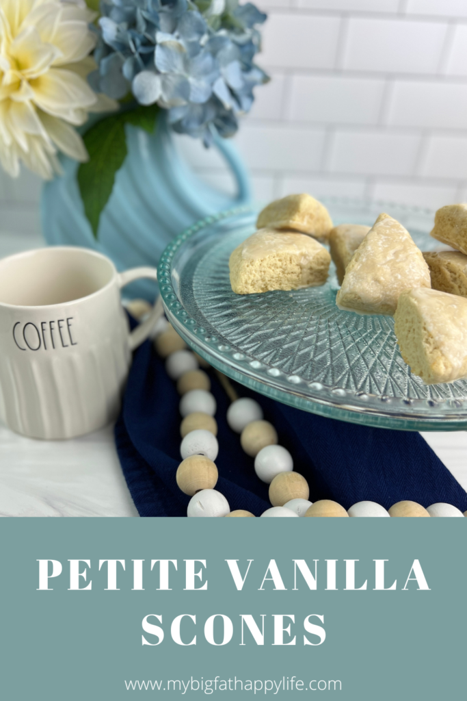 These buttery, tender Petite Vanilla Scones are easy to make and are perfect with a cup of coffee or tea.