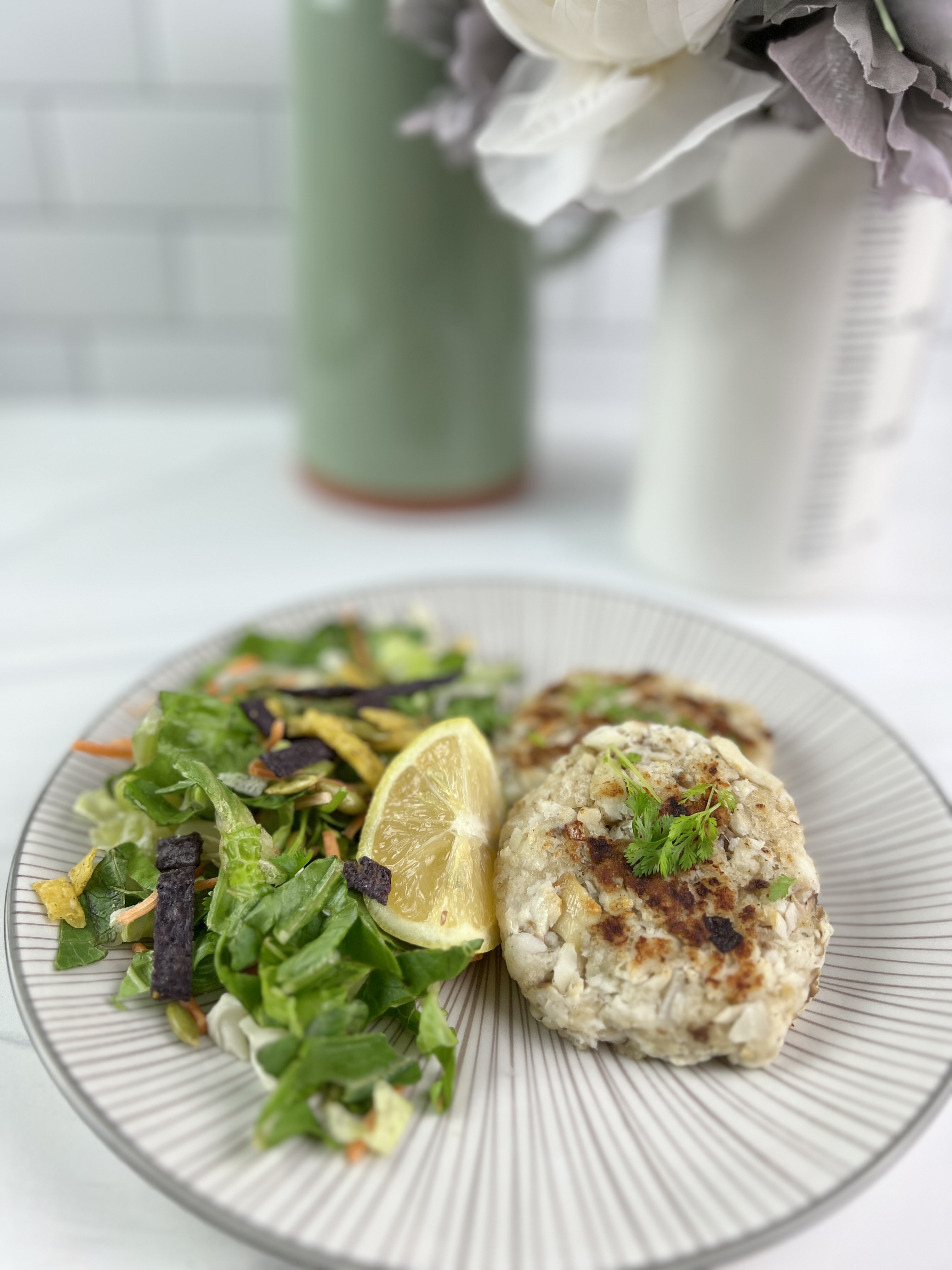 Tilapia Cakes with Mango-Coconut Curry Sauce Recipe | MyRecipes