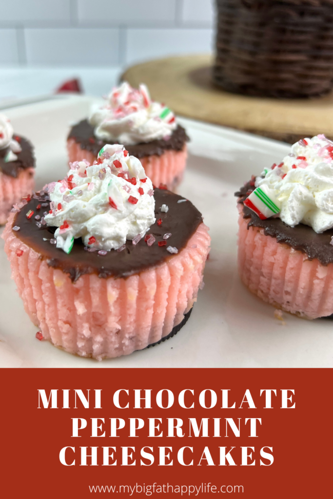 Mini Chocolate Peppermint Cheesecakes