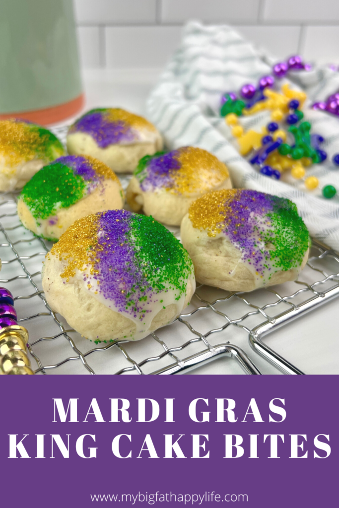 Mardi Gras King Cake Bites