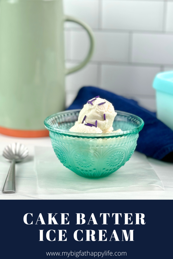 This delicious Cake Batter Ice Cream is easy to make and tastes just like cake batter that you used to lick out of the bowl when you were a child.