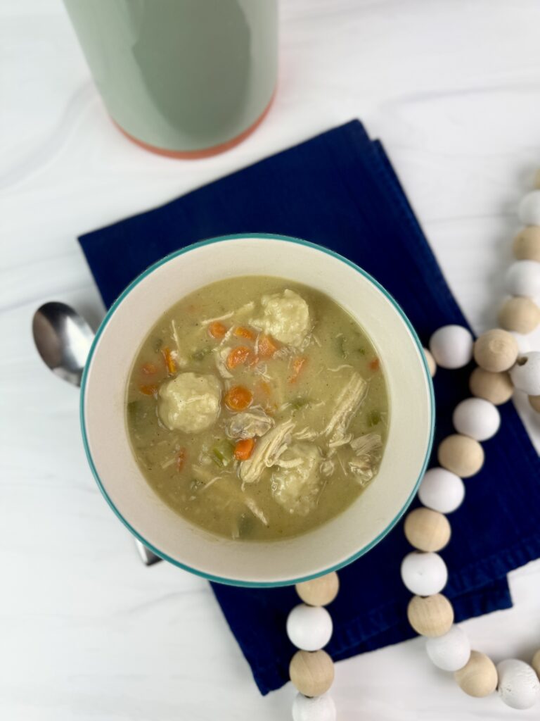 This quick and delicious Chicken and Dumpling Soup recipe is a great weeknight meal that the whole family will love.