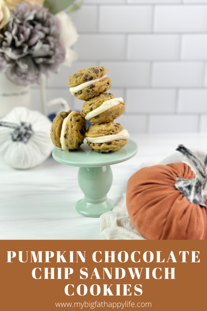 Pumpkin Chocolate Chip Sandwich Cookies