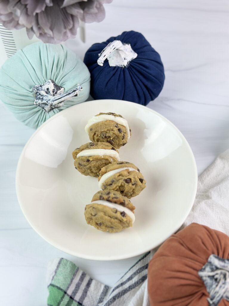 pumpkin chocolate chip sandwich cookies